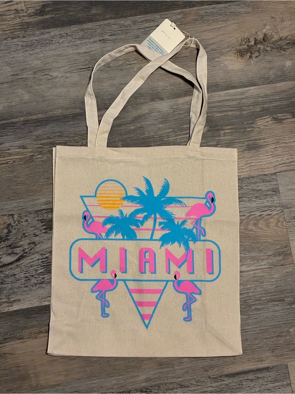 Miami Vice Vibe Canvas Tote Bag